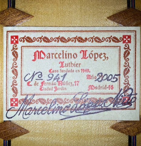 2005 Marcelino Lopez "Blanca" SP/CY