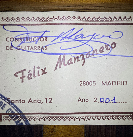 2001 Felix Manzanero "Flamenco Negra" SP/CSAR
