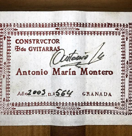 2003 Antonio Marin Montero SP/CY