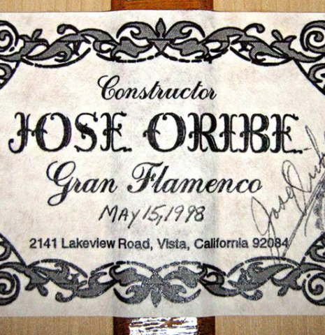 1998 Jose Oribe &quot;Gran Flamenco&quot; SP/CY