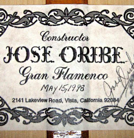 1998 Jose Oribe &quot;Gran Flamenco&quot; SP/CY