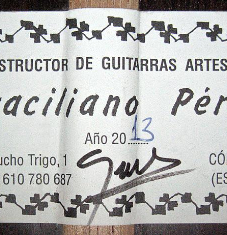2013 Graciliano Perez "Negra" SP/CSAR