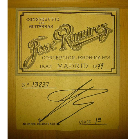 1979 Jose Ramirez "1aF" CD/CY