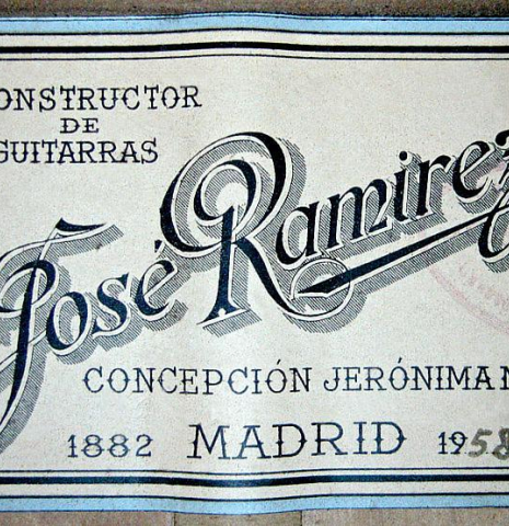 1958 Jose Ramirez "1aF AM" SP/CY