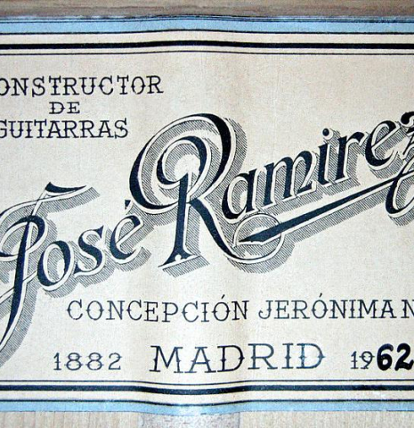 1962 Jose Ramirez "1aF MT" SP/CY