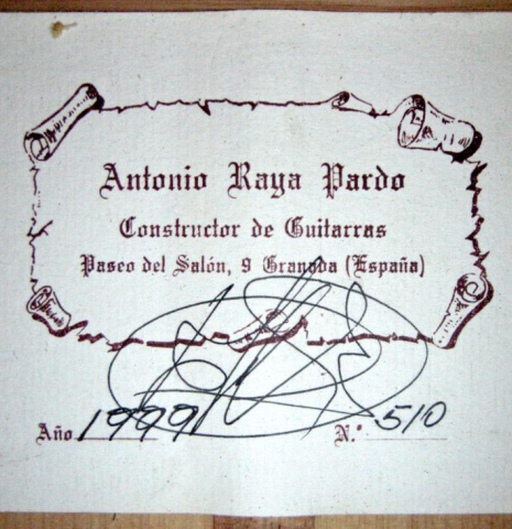 1999 Antonio Raya Pardo SP/CY