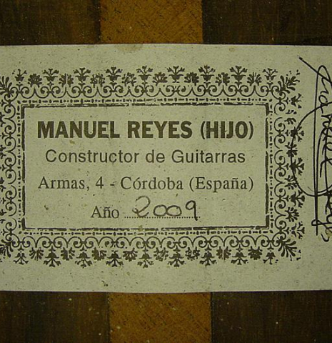 2009 Manuel Reyes (Hijo) "Negra" SP/CSAR