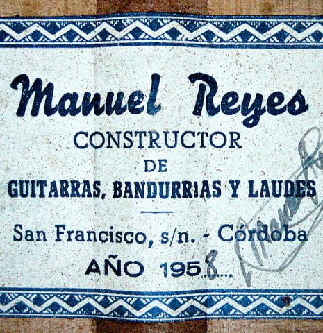 1958 Manuel Reyes SP/CY