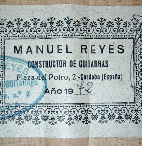 1972 Manuel Reyes SP/CY