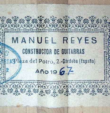 1967 Manuel Reyes w/pegs SP/CY
