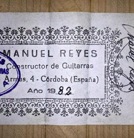 1982 Manuel Reyes SP/CY (ex Antonio Rey)