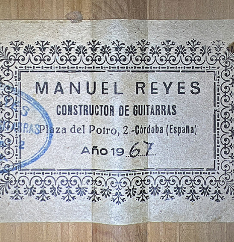 1967 Manuel Reyes SP/CY (ex Antonio Rey)