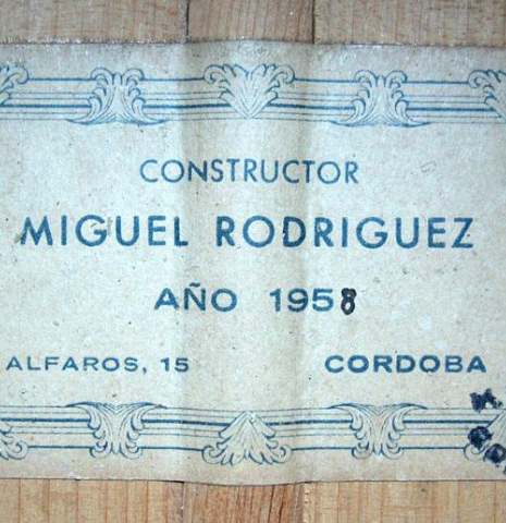 1958 Miguel Rodriguez SP/CY (Romero collection)
