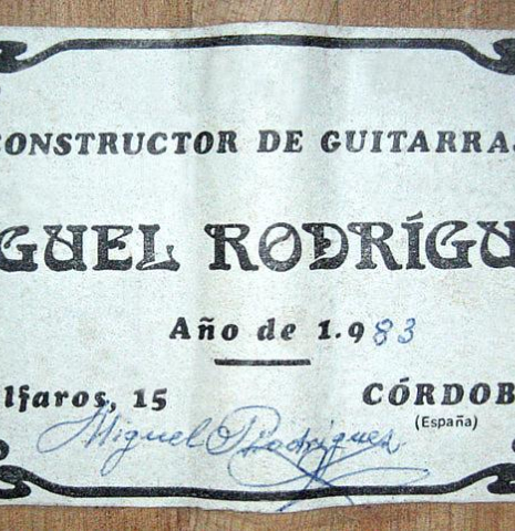 1983 Miguel Rodriguez SP/CY