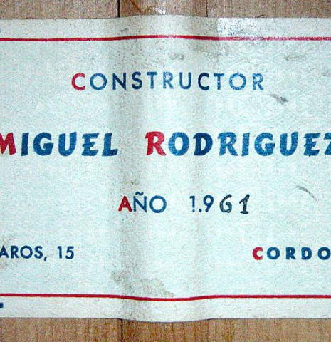 1961 Miguel Rodriguez SP/CY