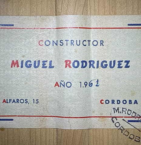 1961 Miguel Rodriguez SP/CY