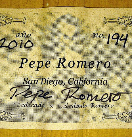 2010 Pepe Romero CD/CY