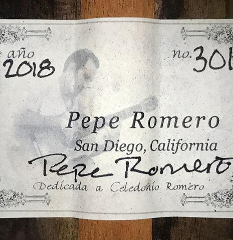 2018 Pepe Romero "Negra" CD/IR