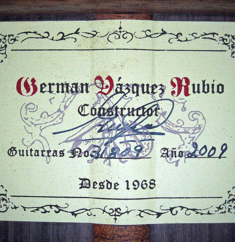 2009 German Vazquez Rubio SP/IN