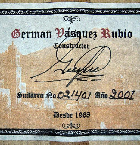 2001 German Vazquez Rubio SP/CY