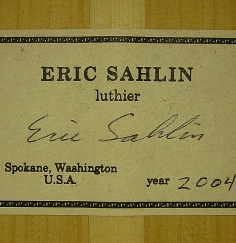 2004 Eric Sahlin CD/CY