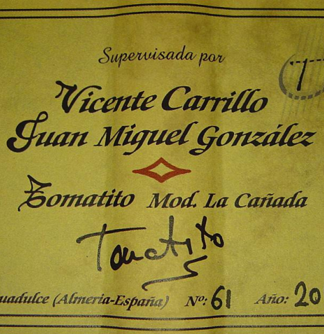 2010 Tomatito "La Canada" SP/IN