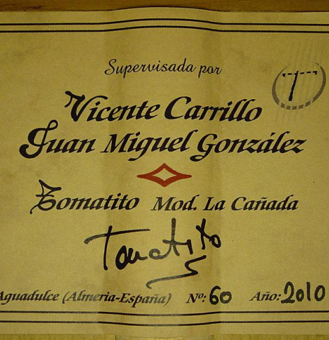 2010 Tomatito "La Canada" SP/CY