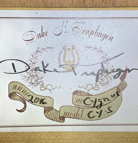 2016 Dake Traphagen "Blanca" SP/CY