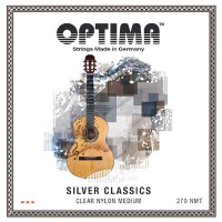 Optima Silver Classics, Clear Nylon Medium Tension