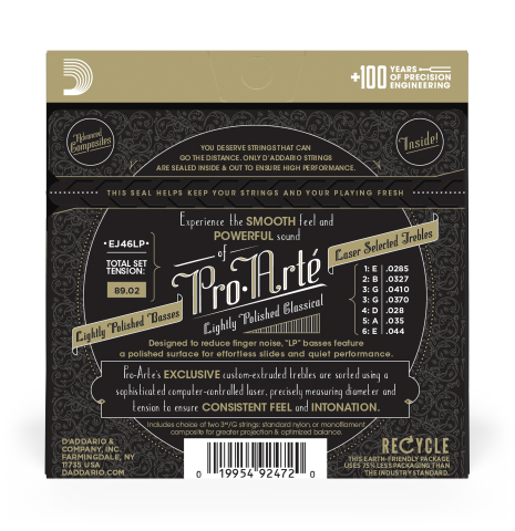 D'Addario &quot;Pro Arte&quot; Lightly Polished (EJ46LP)