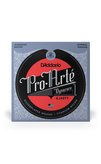 D'Addario "Pro Arte" Dynacore (EJ45TT) Normal Tension, Titanium Trebles