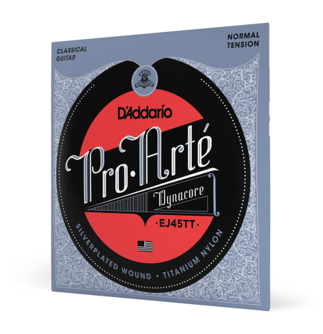 D'Addario "Pro Arte" Dynacore (EJ45TT) Normal Tension, Titanium Trebles