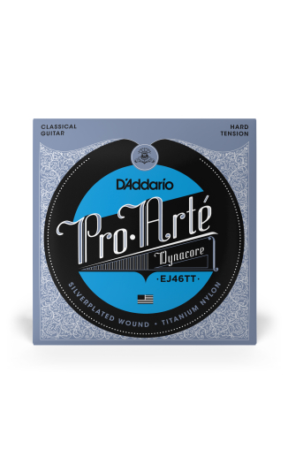 D'Addario "Pro Arte" Dynacore (EJ46TT) Hard Tension, Titanium Trebles