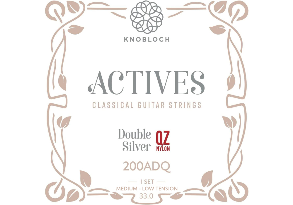 Knobloch "Actives" Double Silver QZ Nylon Medium-Low Tension 200ADQ