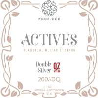 Knobloch "Actives" Double Silver QZ Nylon Medium-Low Tension 200ADQ