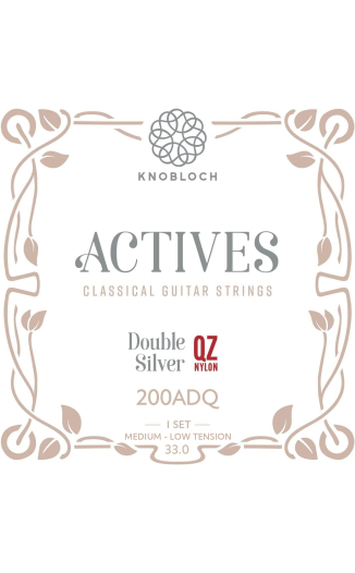 Knobloch "Actives" Double Silver QZ Nylon Medium-Low Tension 200ADQ