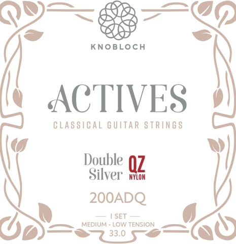 Knobloch "Actives" Double Silver QZ Nylon Medium-Low Tension 200ADQ