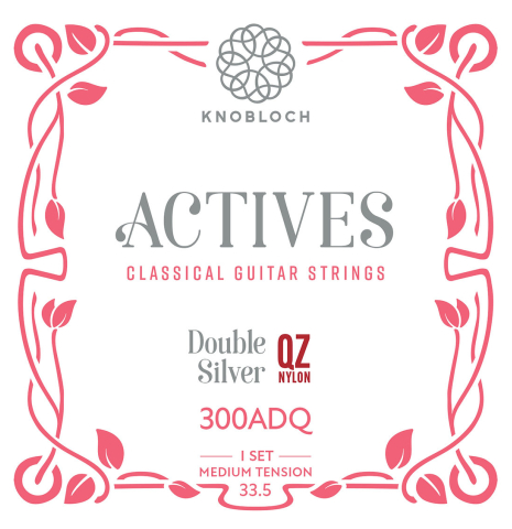 Knobloch "Actives" Double Silver QZ Nylon Medium Tension 300ADQ
