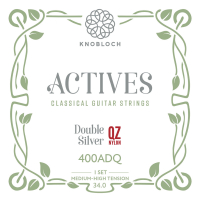 Knobloch "Actives" Double Silver QZ Nylon Medium High Tension 400ADQ