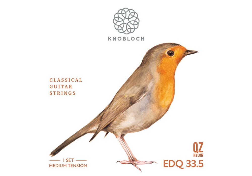 Knobloch "Erithacus" Double Silver QZ Nylon Medium Tension EDQ33.5