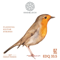 Knobloch "Erithacus" Double Silver QZ Nylon Medium Tension EDQ33.5