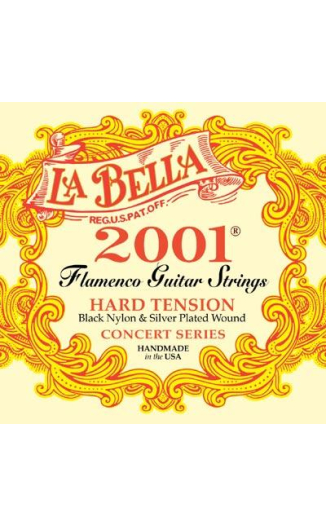 La Bella "2001" Flamenco (black trebles) Hard Tension