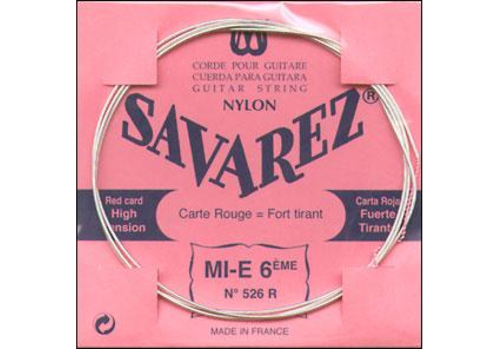 Savarez "Red" 6/E - Package of 10 (526R)