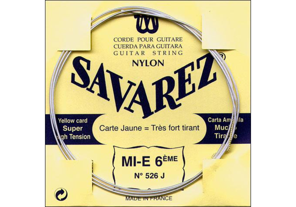 Savarez "Yellow" 6/E - Package of 10 (526J)