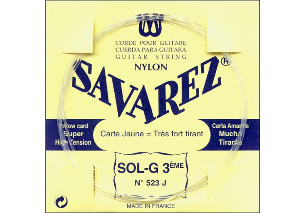 Savarez "Yellow" 3/G - Package of 10 (523J)