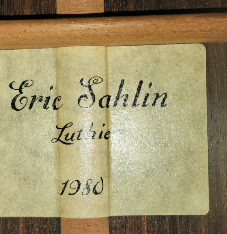 1980 Eric Sahlin Classical Cedar Rosewood