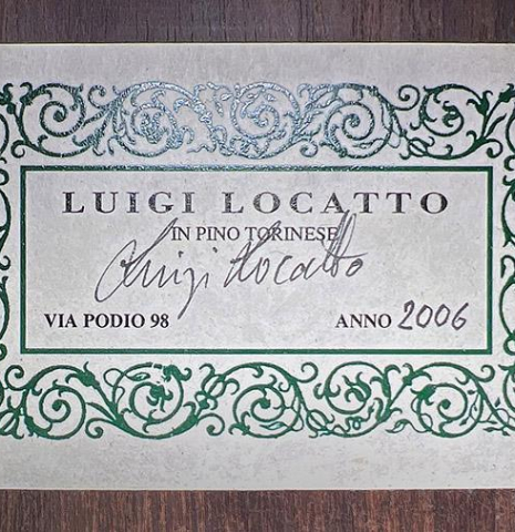 2006 Luigi Locatto Spruce Indian Rosewood
