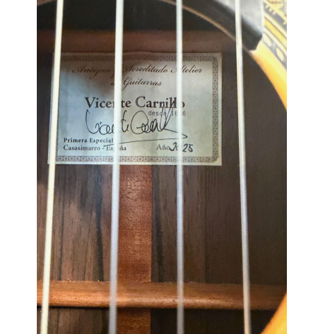 2025 Vincente Carrillo "Primera Especial" Spruce Malaysian Blackwood 2025 Vincente Carrillo "Primera Especial" Spruce Malaysian Blackwood