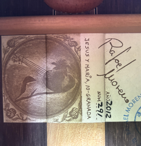 Rafael Moreno Rodrigez Cedar CSA Rosewood Rafael Moreno Rodrigez Cedar CSA Rosewood