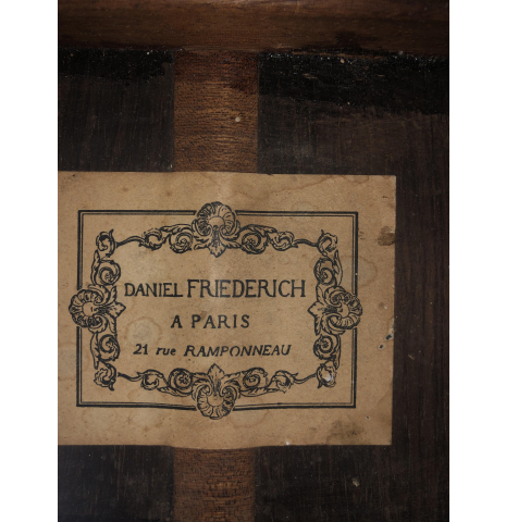 1963 Daniel Friederich Special Order Cedar Brazilian rosewood
